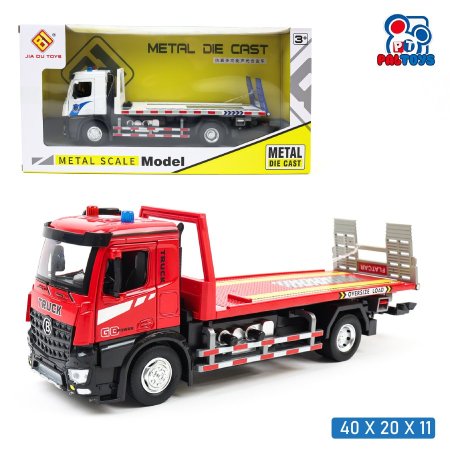 مجسّم شاحنة نقل مسطّحة – حديد (Die-Cast)